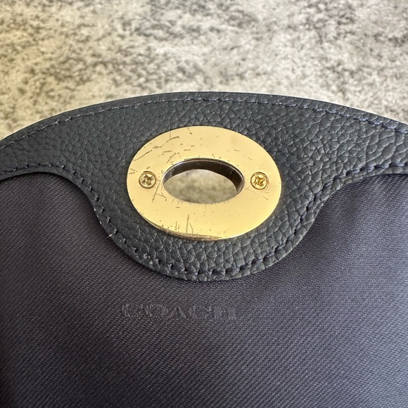 Coach Turnlock Backpack - Navy Blue - Picture 4 of 12